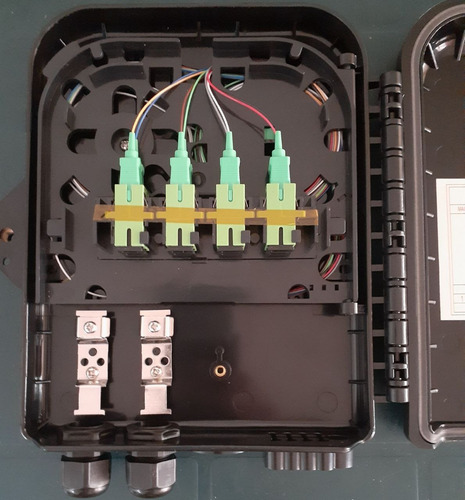 Cajas Nap Fibra Óptica Inter Splitter 1x8 Mod. Ip65 Sc/apc