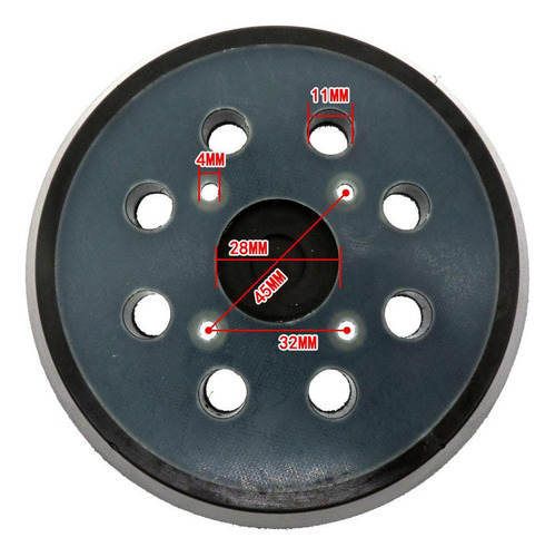 W 2 Placa De Respaldo De Lijadora Orbital De 5 Pulgadas Con