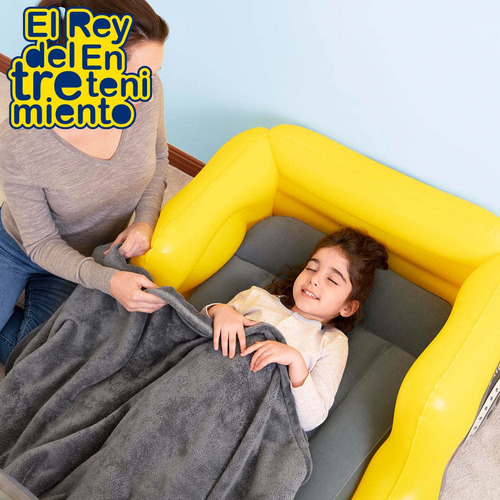Imagen 6 de 7 de Colchon Inflable Bestway 1 Plaza Para Niños Camping - El Rey