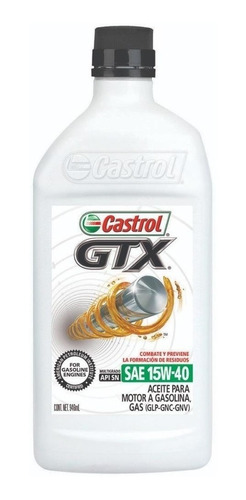 Aceite Mineral Gtx 15w-40 1l Castrol