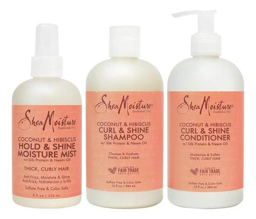 Sheamoisture Hidrata Y Define ChampĂș, Acondicionador Y Bruma