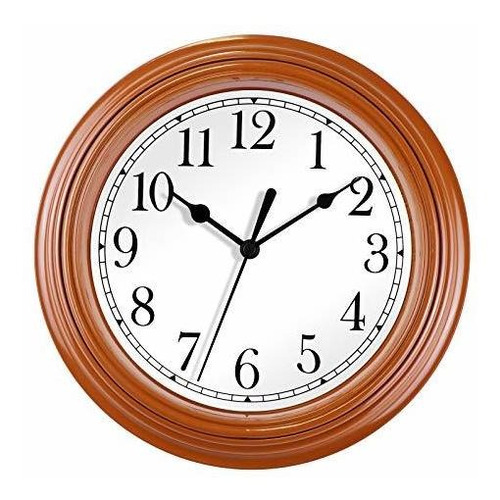 Reloj De Pared - Foxtop 9 Inch Silent Non Ticking Battery Op