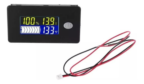 Voltímetro Dc Digital 12v 24v 36v 48v Medidor Nível De Carga