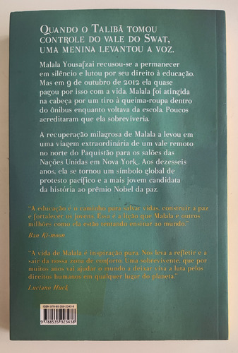 Eu Sou Malala: A História Da Garota Que Defendeu O Direito À Educação E Foi Baleada Pelo Talibã, De Yousafzai, Malala. Editora Companhia Das Letras (Usado)