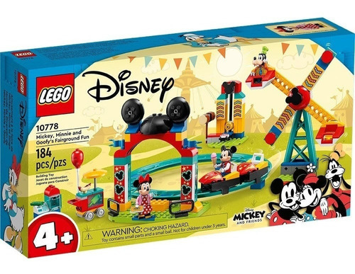 Kit Lego Disney Mundo De Diversión Mickey Minnie Goofy 10778 Cantidad De Piezas 184