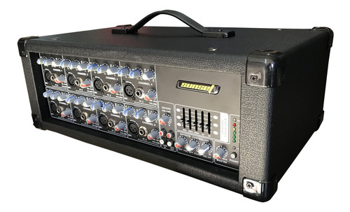 Imagen 3 de 10 de Combo Sonido Mixer Potenciada + Caja 2 X 15