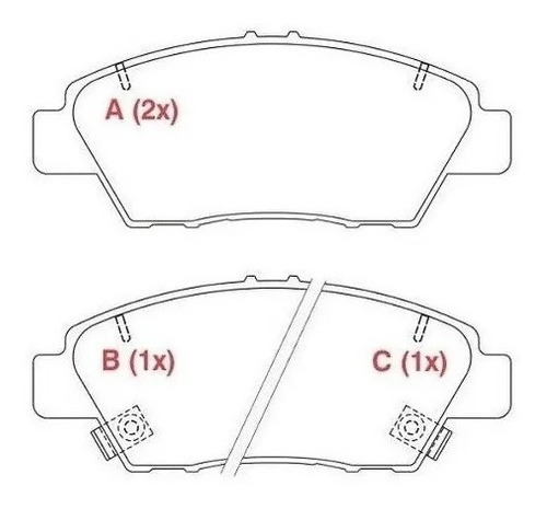 Pastilha Freio Dianteira Cerâmica Honda Wr-v 1.5 2017 Diante