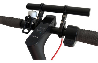 Soporte Profesional Reflectante para Manillar de Bicicleta y Moto Impermeable Giratorio 360 º para VIDEOCON INFINIUM Z40 Quad DFV mobile Negra
