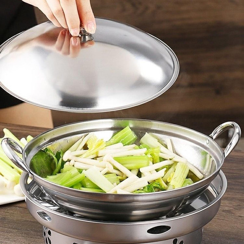 Utensilios De Cocina De Olla De Acero Inoxidable Con Tapa