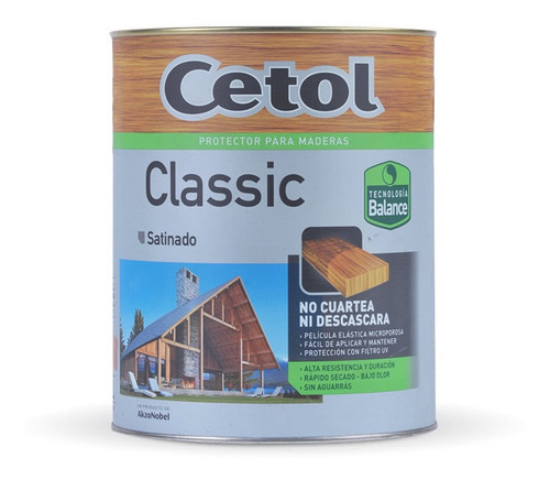 Cetol Classic Balance Impregnante Agua S/olor Satinado 4 Lts