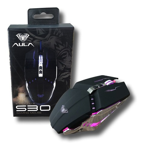 Mouse Gamer 2400 Dpi Rgb S30 Aula 4 Luzes De Fundo