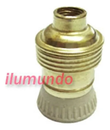 Portalámpara Rosca E14 Mignon Bronceado