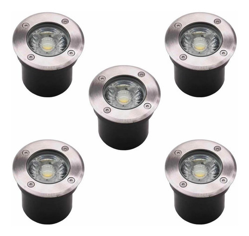 Kit Balizador Luminária Led Jardim 6w Blindado 5 Peças