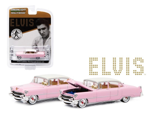 Cadillac 1955  Pink Cad  De Elvis Presley- M Greenlight 1/64