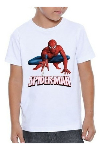 Camiseta Infantil Homem Aranha Spiderman Filme Herói #01