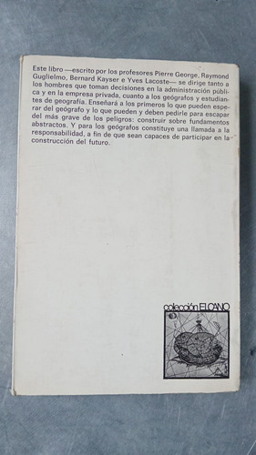 Geografia Activa Pierre George Editorial Ariel (Usado)