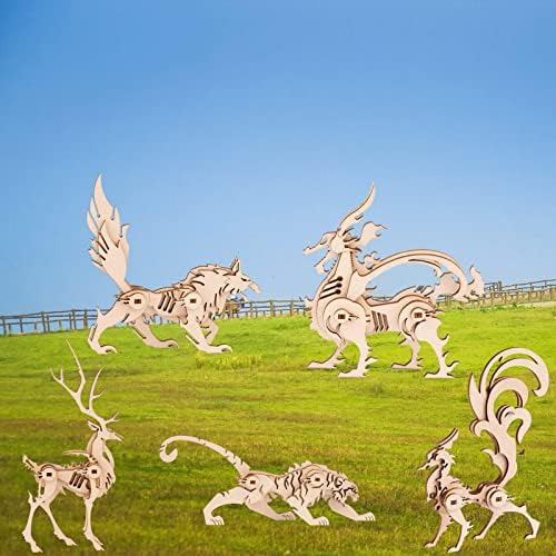 Rompecabezas De Madera 3d Modelo Animal - Kits De Modelos De