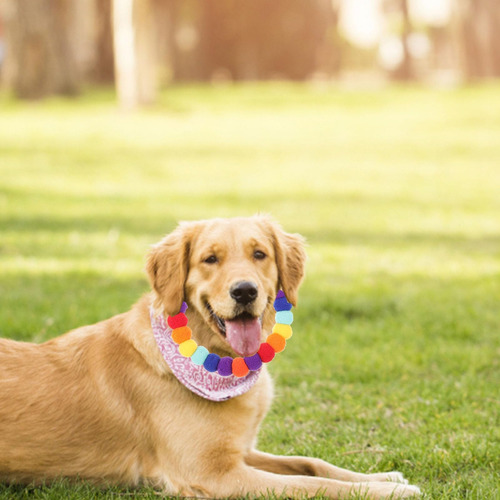 Logofun Collar De Perro Con Pompón, Bola De Felpa, Collar De