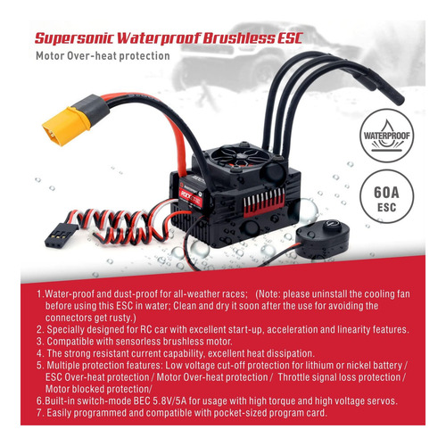 Superpass Hobby Impermeable Kv Motor Sin Escobillas Y Combo