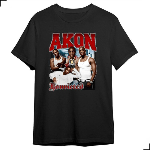 Camiseta Akon Algum Konvicted Hip Hop R&b I Wanna Love You