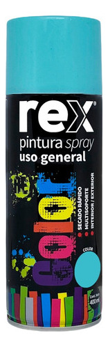 Pintura Aerosol Spray Uso General Secado Rápido Rex Color Celeste