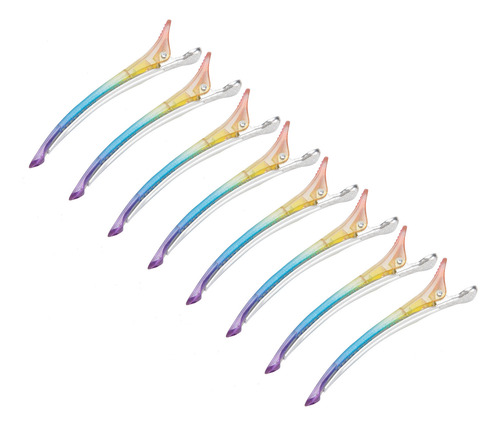 Pinzas Para El Cabello Salon Hair Clips, 8 Unidades, Con For