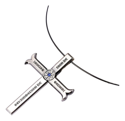E One Piece - Colar Shichibukai Com Espada Mihawk Dracule