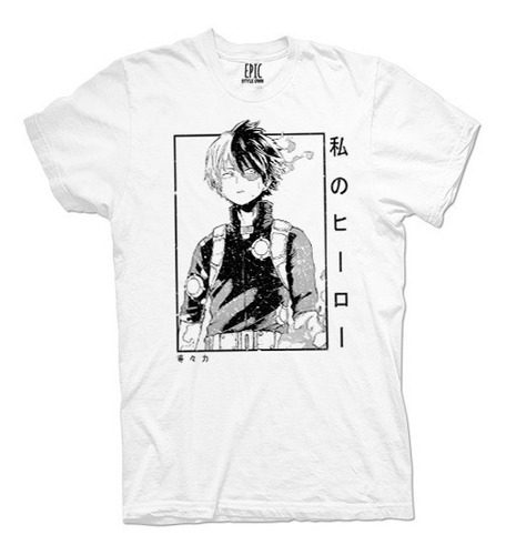 Camiseta Boku No Hero Todoroki Anime Epic Hombre / Mujer