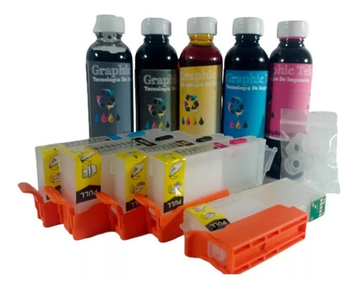 Cartuchos Rellenables Compatibles Canon Pgi-250 251 Ix6820