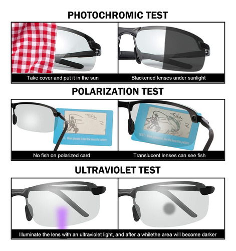 Gafas De Sol Fotocromáticas Polarizadas Para Día Y Noche
