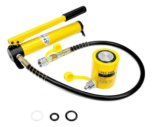 Qwork 20t Mini Cilindro Hidráulico Jack Porta Power Ram 2 D