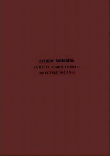 Japanese Economics, De Charles Frederick Remer. Editorial Abc Clio, Tapa Dura En Inglés