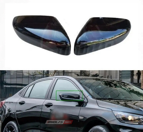 Aplique Para O Retrovisor Onix Turbo 2020 2022 2025 Black