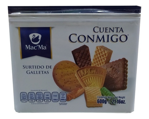 Galletas Macma Surtido Cuenta Conmigo Lata
