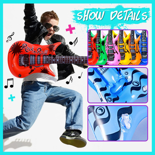 Juego De Juguetes Inflables Con Forma De Estrella De Rock Ma