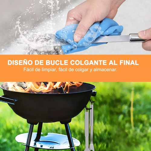 Juego De 20 Utensilios De Acero Inoxidable Para Asar Carne Y