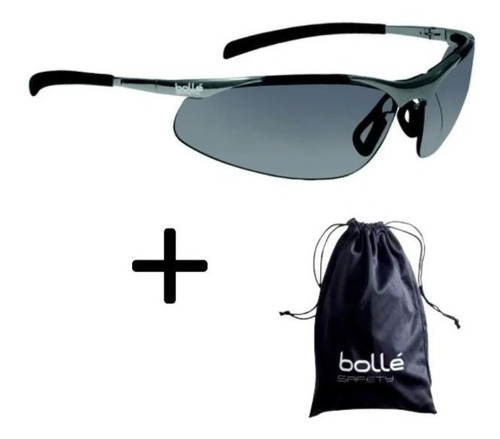 Lentes De Seguridad Bolle 40050 Contour Metal Obscuros Sport