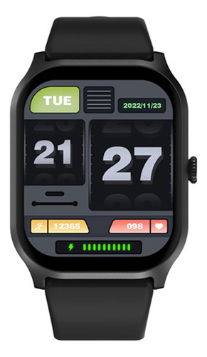 Smartwatch Zwear Zl77 Bt 5.2 Android Ios Tela 2 Pol. Preto