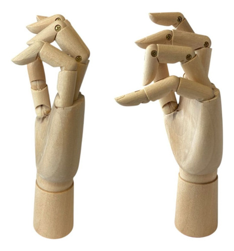 Mano De Madera Articulada Para Dibujo - Maniquí Modelo 18 Cm