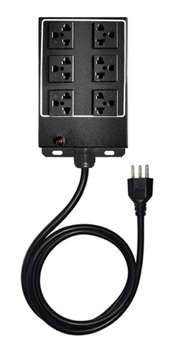 Régua 06 Tomadas 4000w Padrão Antigo Americano 1,5 Metros