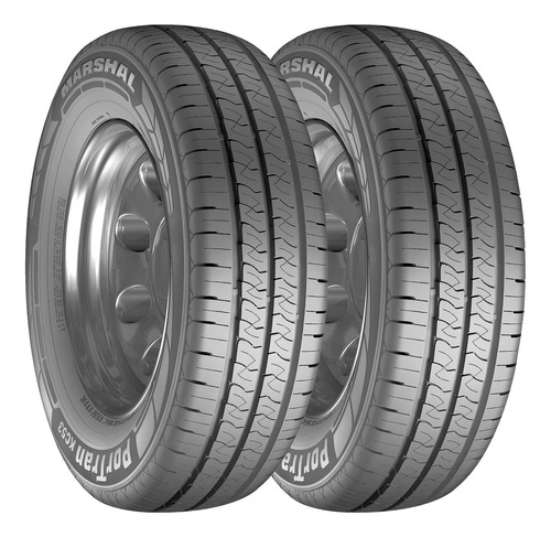 2 Llantas 195r14 Marshal Portran Kc53 Lt 8c 106/104r