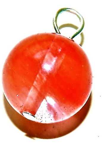 1 Dije Piedra Cuarzo Cherry 18 Mm Rojo
