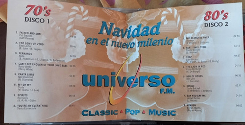 Radio Universo Navidad Felicidades Año 2000. 3 Cds