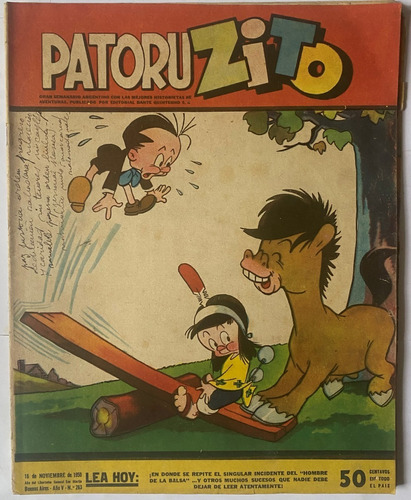 Patoruzito, Nº 263 Semanario De Historietas Grande 1950 Cr02