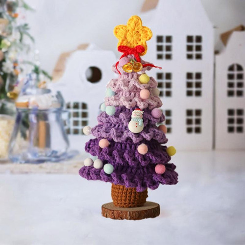 De Navidad Artificial, Tejido Morado, Artesanía, Regalos,
