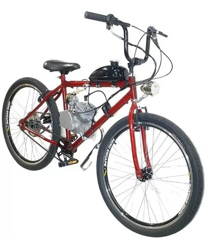 Bicicleta Motorizada Com Motor 80cc Basic Drx Bike + Farol