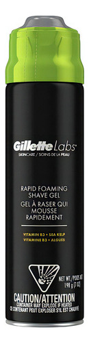 Gel De Barbear De Espuma Rápida Gillette Labs 198 Grs