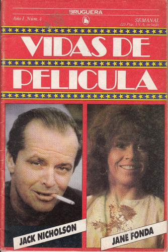 1986 Cine Vidas De Pelicula Jack Nicholson Jane Fonda Fotos