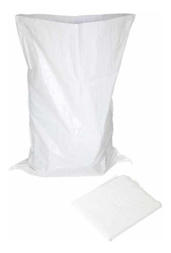 Bolsa Rafia Blanca Polipropilen 57 Cm X 98 Cm Laminada X 100 Blanco