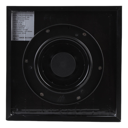 Ventilador Solar, Ventilación De Techo, 8 W, Sistema De Esca